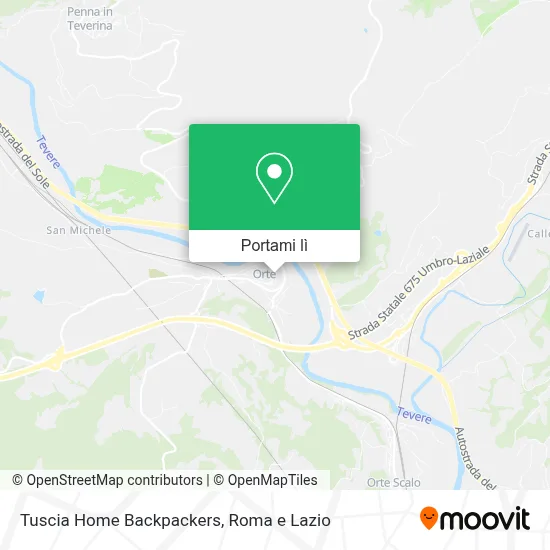 Mappa Tuscia Home Backpackers