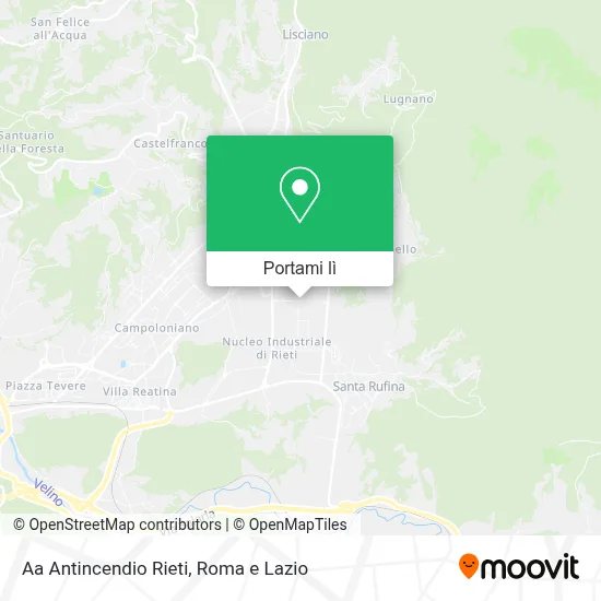 Mappa Aa Antincendio Rieti