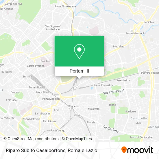 Mappa Riparo Subito Casalbortone