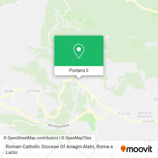 Mappa Roman Catholic Diocese Of Anagni-Alatri