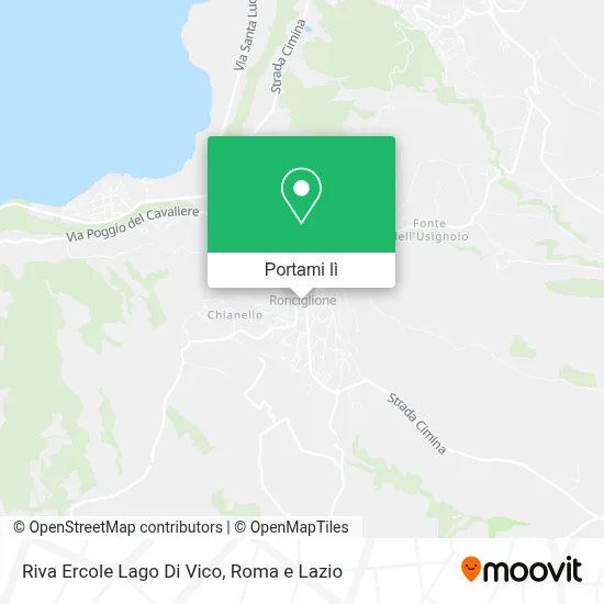 Mappa Riva Ercole Lago Di Vico