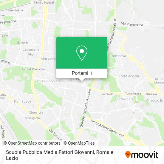 Mappa Scuola Pubblica Media Fattori Giovanni