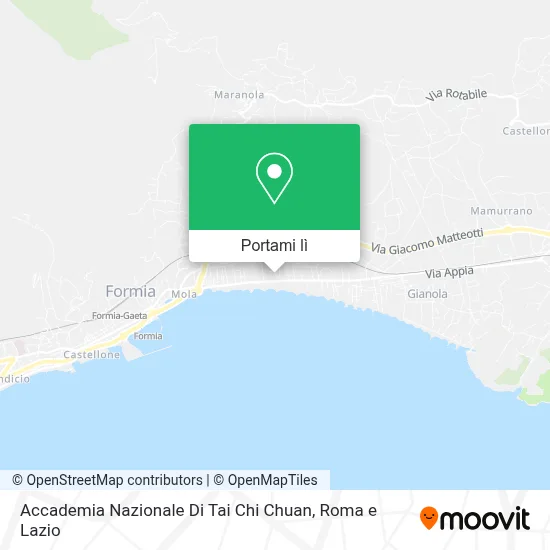 Mappa Accademia Nazionale Di Tai Chi Chuan