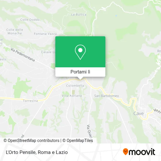 Mappa L'Orto Pensile