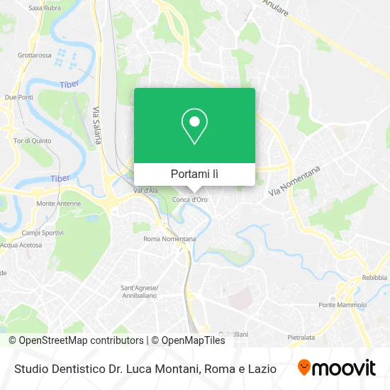 Mappa Studio Dentistico Dr. Luca Montani