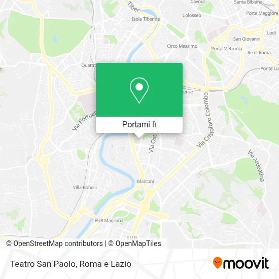 Mappa Teatro San Paolo