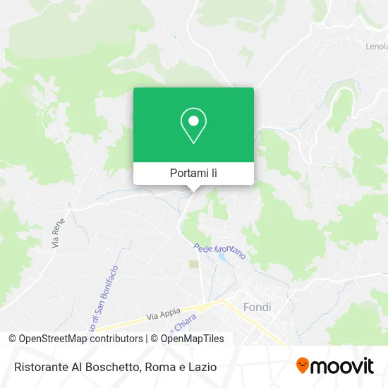 Mappa Ristorante Al Boschetto