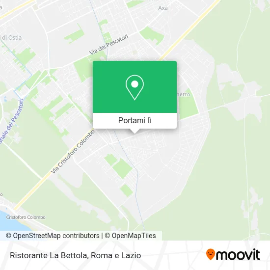 Mappa Ristorante La Bettola