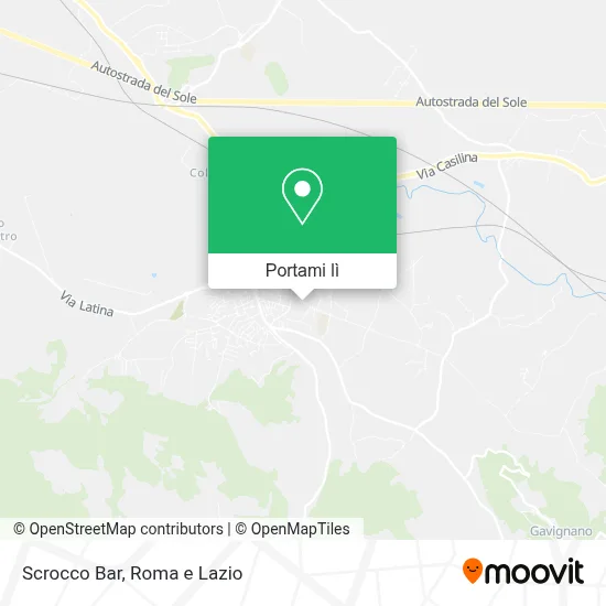 Mappa Scrocco Bar