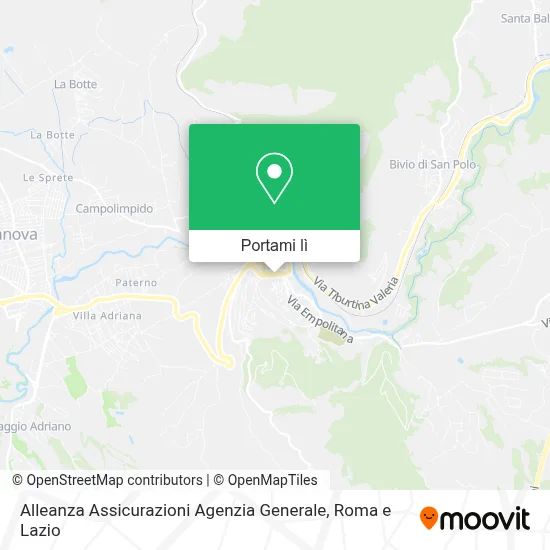 Mappa Alleanza Assicurazioni Agenzia Generale
