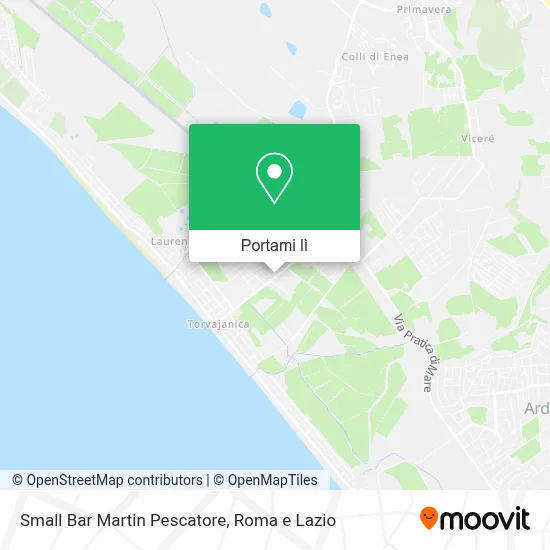 Mappa Small Bar Martin Pescatore