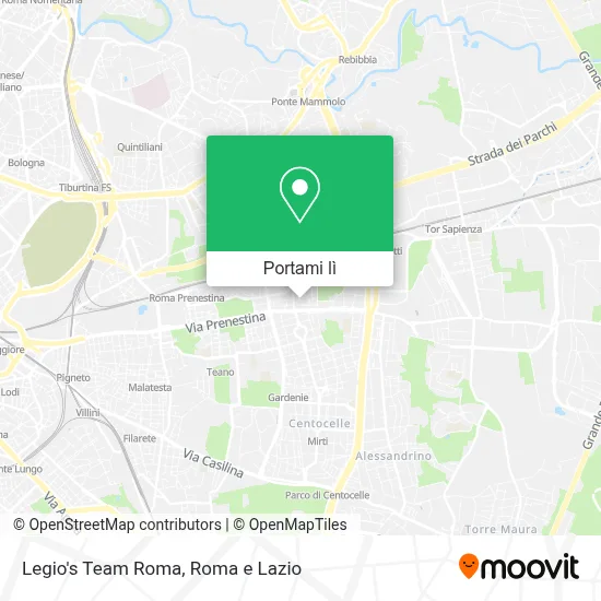 Mappa Legio's Team Roma