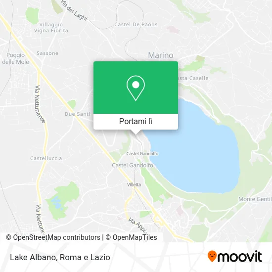 Mappa Lake Albano