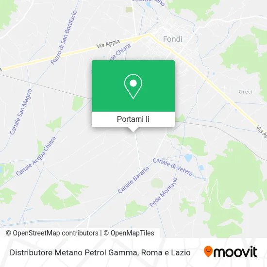 Mappa Distributore Metano Petrol Gamma