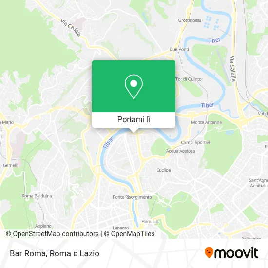 Mappa Bar Roma