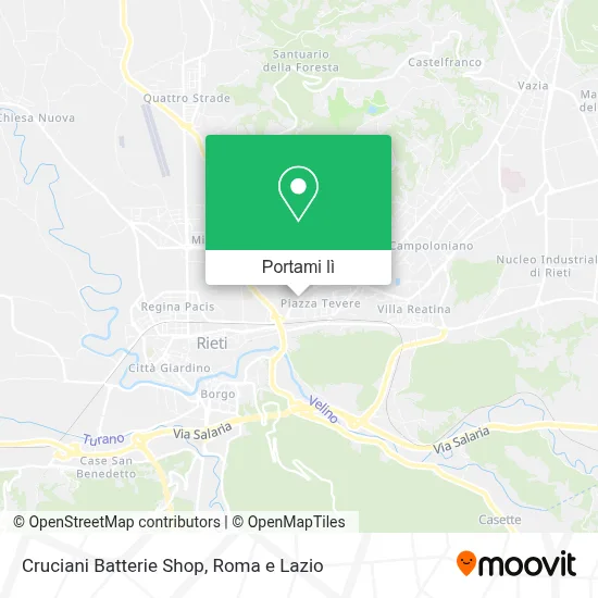 Mappa Cruciani Batterie Shop