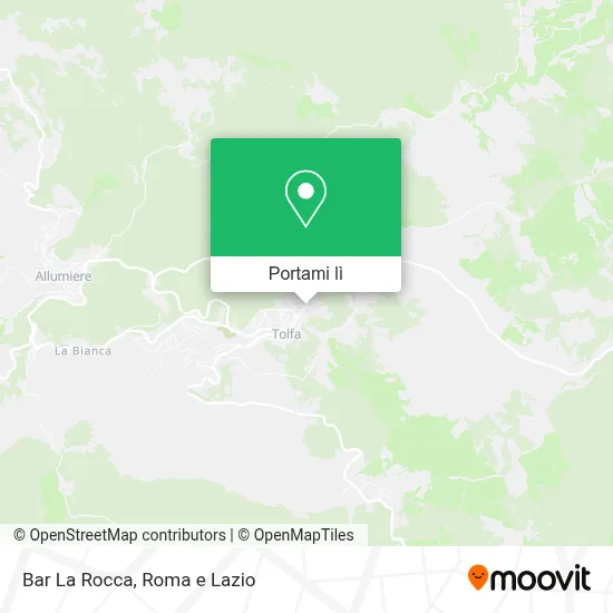 Mappa Bar La Rocca