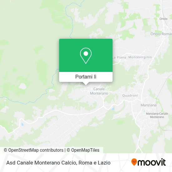 Mappa Asd Canale Monterano Calcio