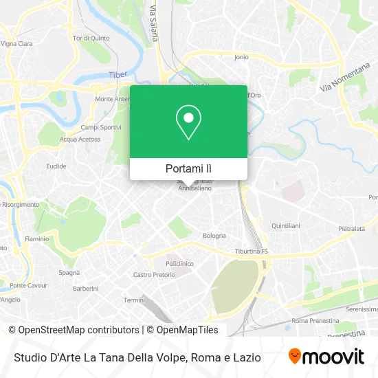 Mappa Studio D'Arte La Tana Della Volpe