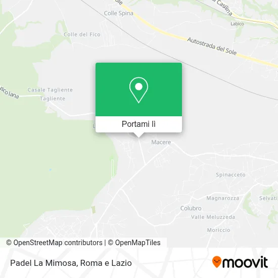 Mappa Padel La Mimosa