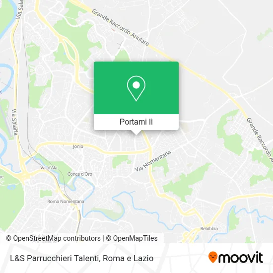 Mappa L&S Parrucchieri Talenti