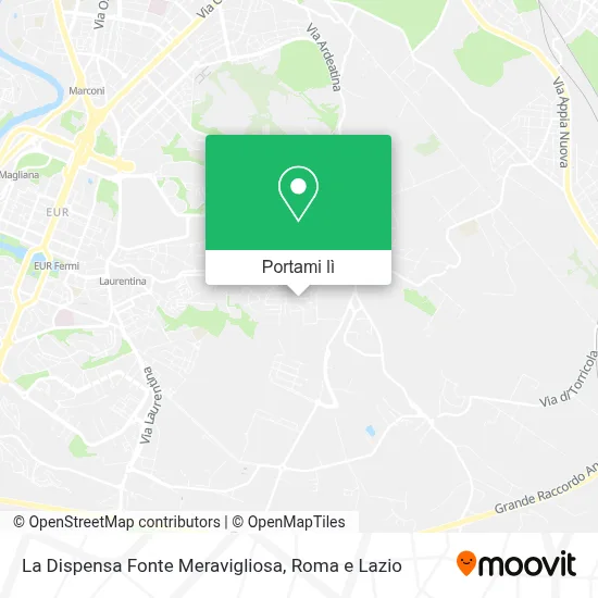 Mappa La Dispensa Fonte Meravigliosa