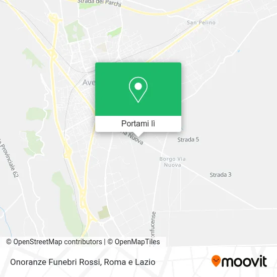 Mappa Onoranze Funebri Rossi