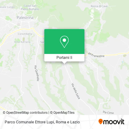 Mappa Parco Comunale Ettore Lupi