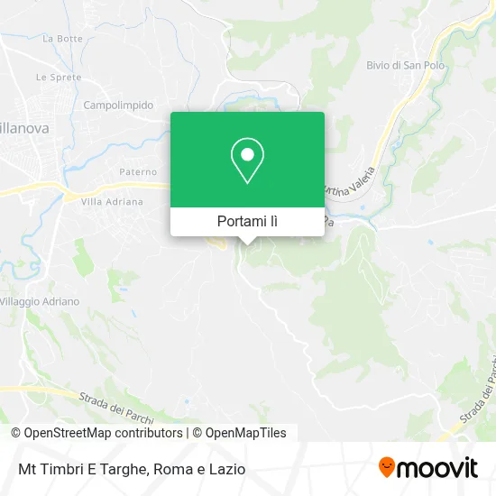 Mappa Mt Timbri E Targhe