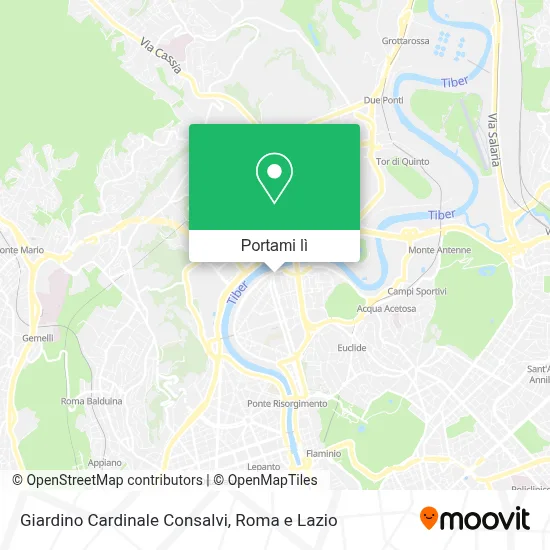 Mappa Giardino Cardinale Consalvi