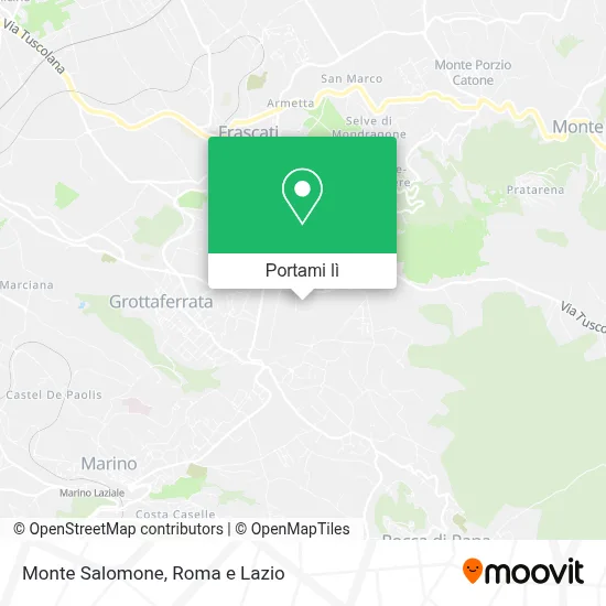 Mappa Monte Salomone