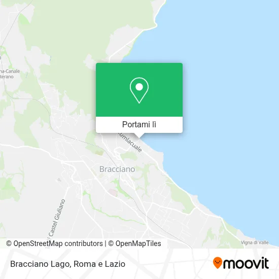 Mappa Bracciano Lago