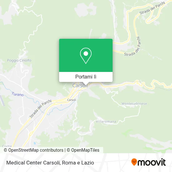 Mappa Medical Center Carsoli