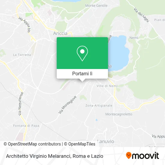 Mappa Architetto Virginio Melaranci