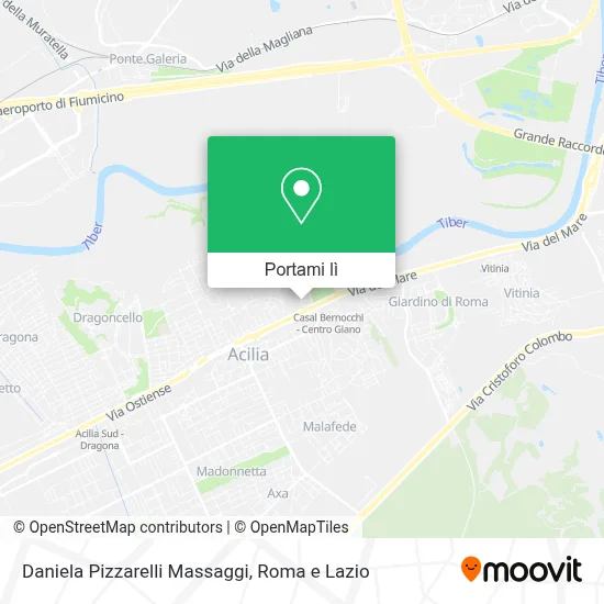 Mappa Daniela Pizzarelli Massaggi