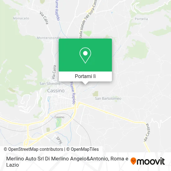 Mappa Merlino Auto Srl Di Merlino Angelo&Antonio