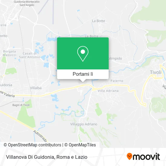 Mappa Villanova Di Guidonia