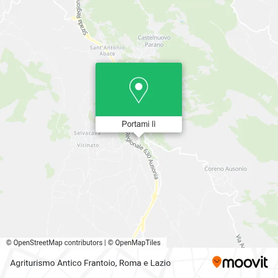 Mappa Agriturismo Antico Frantoio