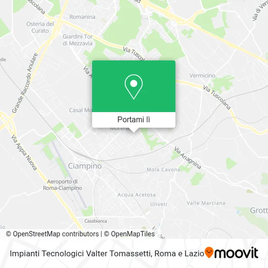 Mappa Impianti Tecnologici Valter Tomassetti