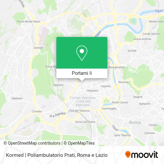Mappa Kormed | Poliambulatorio Prati