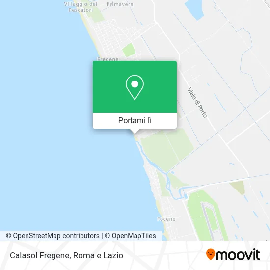 Mappa Calasol Fregene