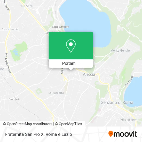 Mappa Fraternita San Pio X