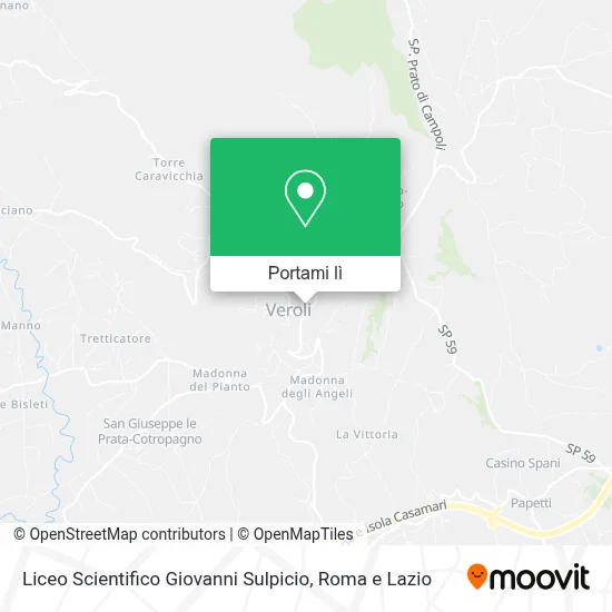 Mappa Liceo Scientifico Giovanni Sulpicio