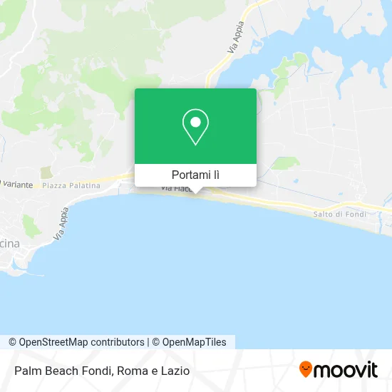 Mappa Palm Beach Fondi