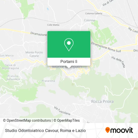 Mappa Studio Odontoiatrico Cavour