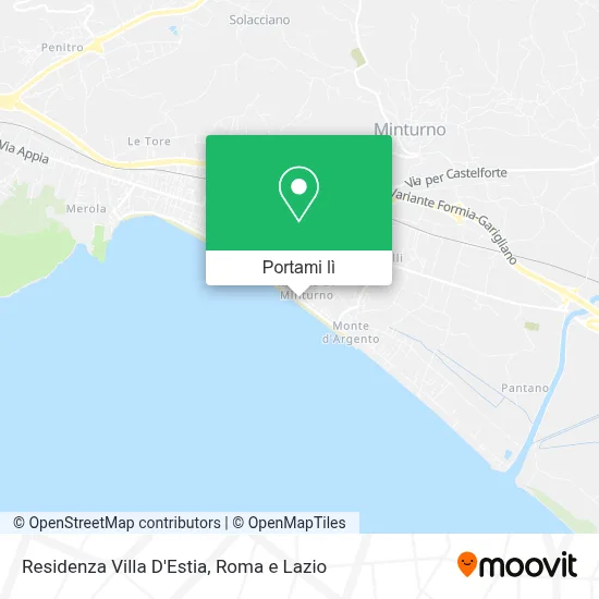 Mappa Residenza Villa D'Estia