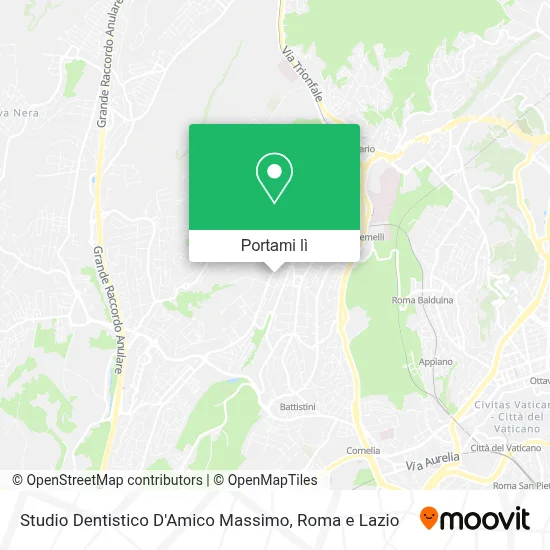 Mappa Studio Dentistico D'Amico Massimo