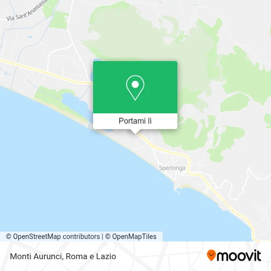 Mappa Monti Aurunci