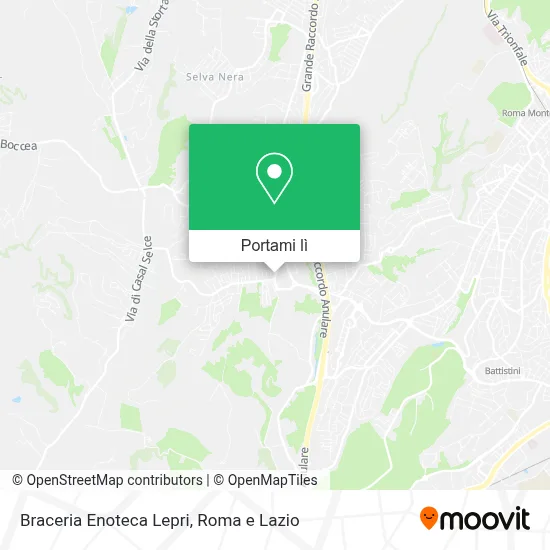 Mappa Braceria Enoteca Lepri