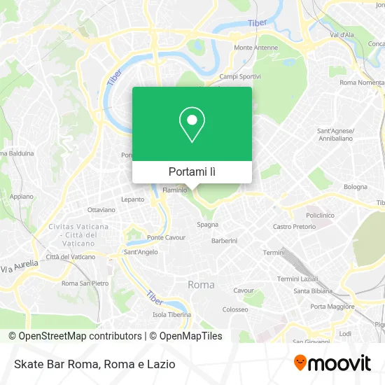 Mappa Skate Bar Roma